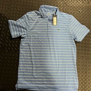 Vineyard Vines blue polo shirt never worn size M